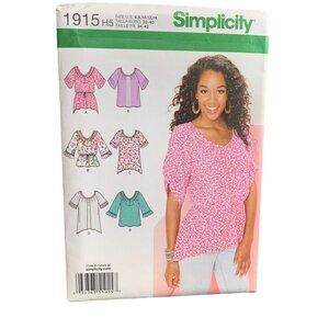 Simplicity 1915 Sewing Pattern Womens Peasant Blouse Size 6-14 uncut